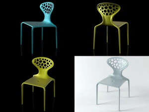 supernatural perforated back by moroso 3D Model