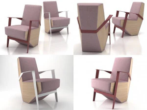 poltrona silver lake de moroso Modelo 3D