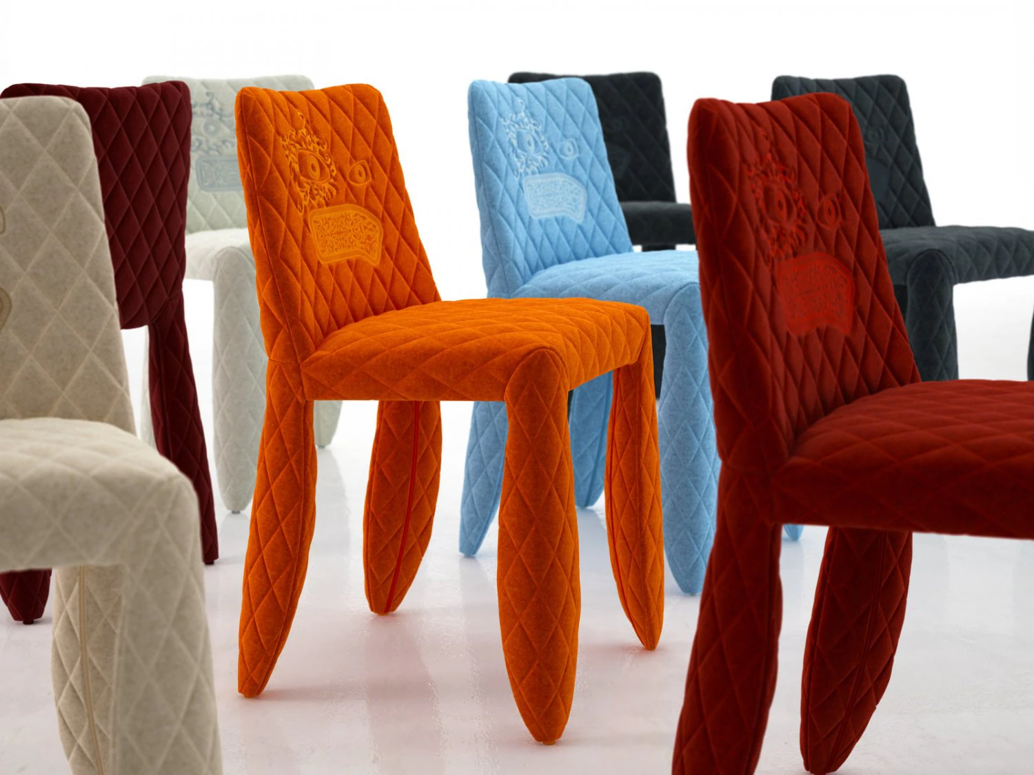 monster chair by moooi 3D Model .c4d .max .obj .3ds .fbx .stl .blend