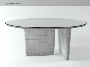 dining-tables bandb-italia jay-osgerby- edward-barber plastic natural-stone cement-and-concrete clas 3D Model