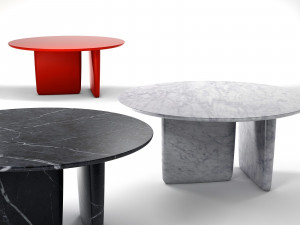 dining-tables bandb-italia jay-osgerby- edward-barber plastic natural-stone cement-and-concrete clas 3D Model