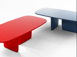 dining-tables bandb-italia jay-osgerby- edward-barber plastic natural-stone cement-and-concrete clas 3D Model