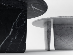 dining-tables bandb-italia jay-osgerby- edward-barber plastic natural-stone cement-and-concrete clas 3D Model