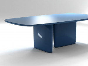 dining-tables bandb-italia jay-osgerby- edward-barber plastic natural-stone cement-and-concrete clas 3D Model