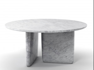 dining-tables bandb-italia jay-osgerby- edward-barber plastic natural-stone cement-and-concrete clas 3D Model