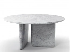 dining-tables bandb-italia jay-osgerby- edward-barber plastic natural-stone cement-and-concrete clas 3D Model