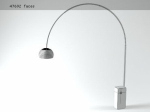 arco floor lamp Model 3D