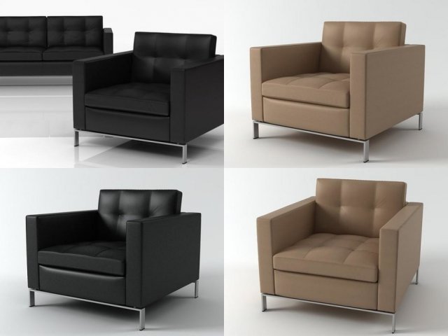 foster 502 armchair by walter knoll Modelo 3D .c4d .max .obj .3ds .fbx .stl .blend 