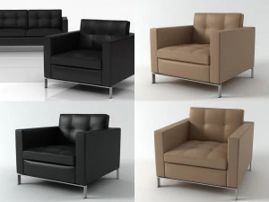 Poltroncina Foster 502 di Walter Knoll Modello 3D