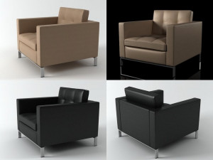 foster 502 armchair by walter knoll Modelo 3D