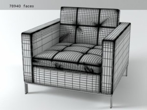 foster 502 armchair by walter knoll Modelo 3D