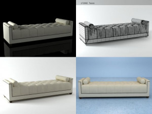 paris chaise lounge by baker 3D Model