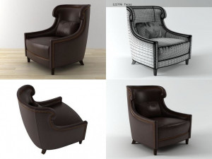 tuileries chair by baker Modello 3D