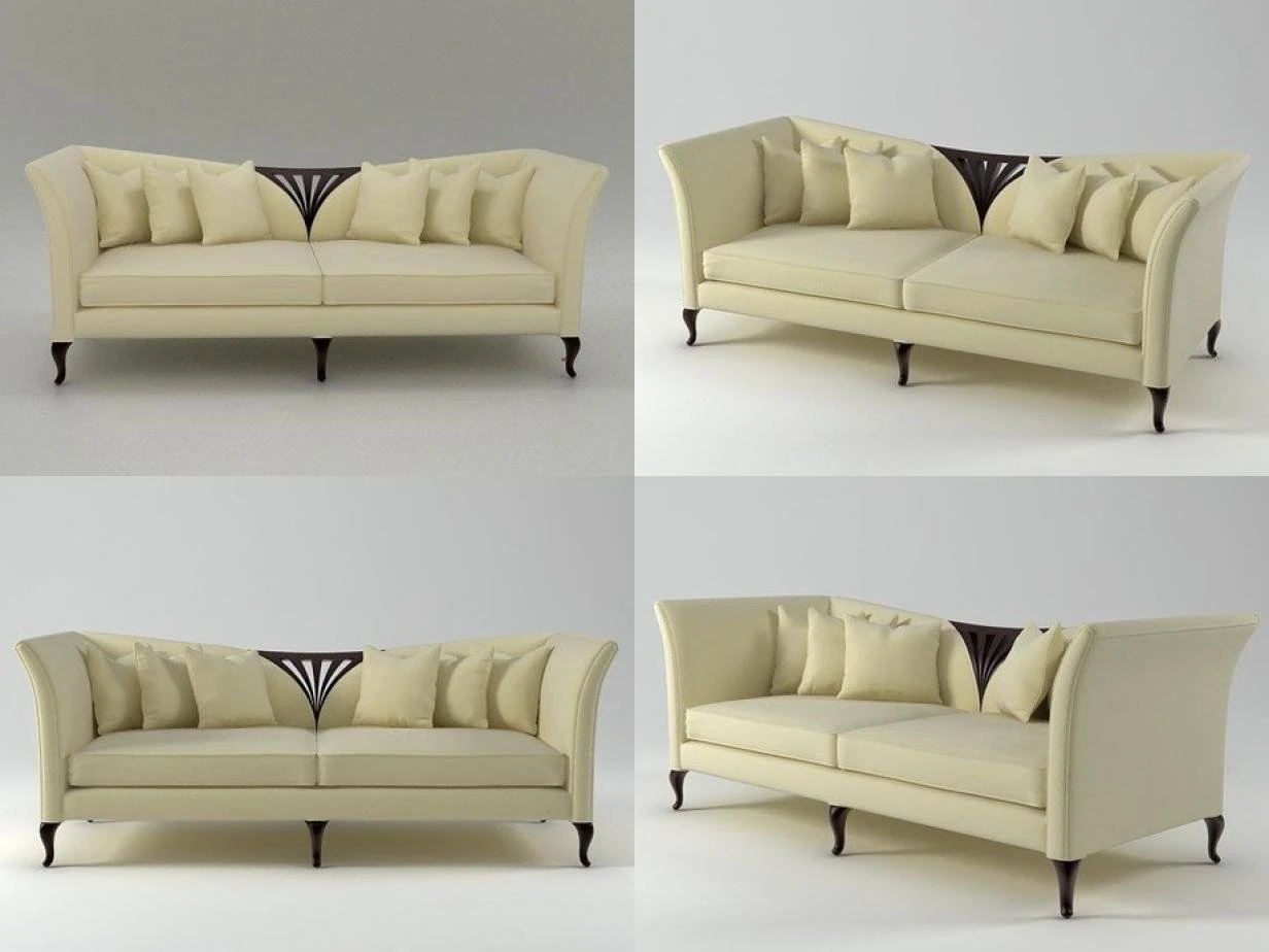 60-0174 sofa by christopher guy 3D Model .c4d .max .obj .3ds .fbx .stl .blend 