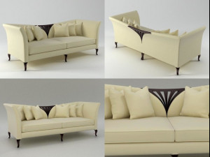 60-0174 sofa by christopher guy Model 3D