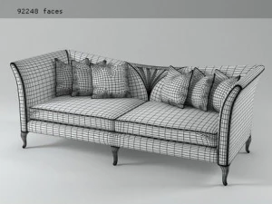 60-0174 sofa by christopher guy 3D Model