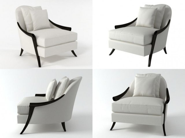 cala silhouette lounge chair by christopher guy Modelo 3D .c4d .max .obj .3ds .fbx .stl .blend 