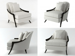 cala silhouette lounge chair by christopher guy 3Dモデル