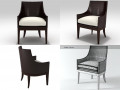 Umbria Dining Chair WS-110 by McGuire Furniture Company 3D-Modell