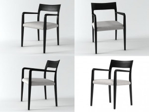 flip dining armchair by poliform 3D Model