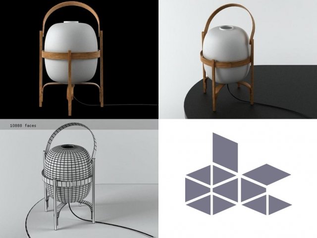 cesta by santa cole Model 3D .c4d .max .obj .3ds .fbx .stl .blend 