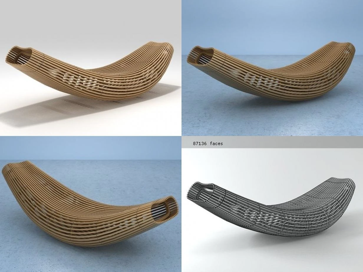 body raft by cappellini 3D Model .c4d .max .obj .3ds .fbx .stl .blend