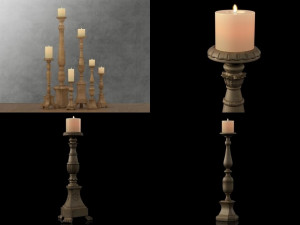 florentine candlesticks by restoration hardware 3D Model