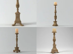 florentine candlesticks by restoration hardware 3D Model