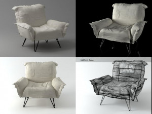 cumulus chair by moroso 3D 모델