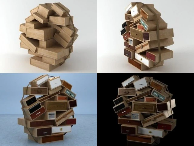 Kommode von Droog 3D Modell .c4d .max .obj .3ds .fbx .stl .blend 