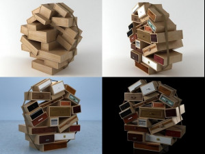 chest of drawers by droog 3D 모델