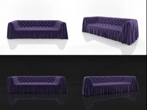 bohemien sofa by busnelli 3D Model