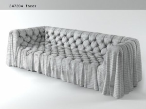 bohemien sofa by busnelli 3D मॉडल
