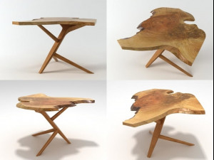 conoid end table Model 3D