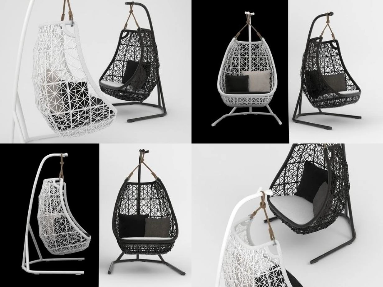 maia swing by kettal 3D Model .c4d .max .obj .3ds .fbx .stl .blend