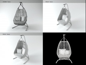 maia swing by kettal Modelo 3D