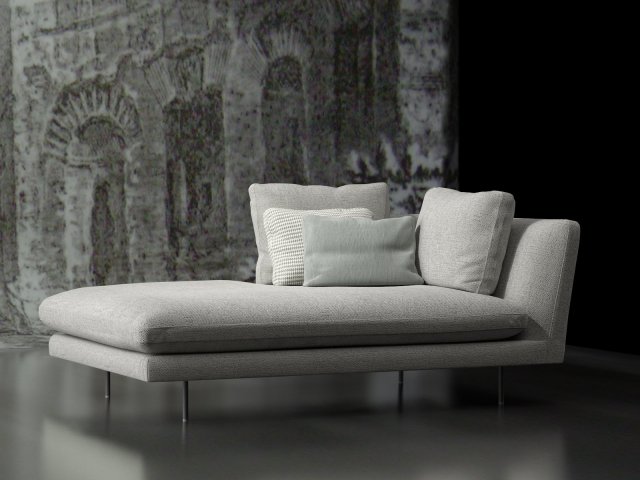 lars chaise longue by bonaldo 3D Модель .c4d .max .obj .3ds .fbx .stl .blend 