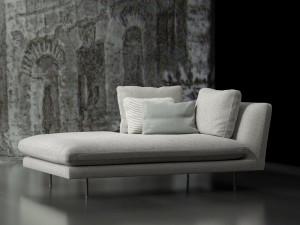 lars chaise longue by bonaldo 3D Model