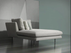 lars chaise longue by bonaldo 3D Model