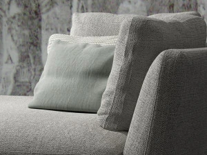 lars chaise longue by bonaldo 3D Model