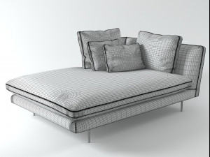 lars chaise longue by bonaldo 3D Модель