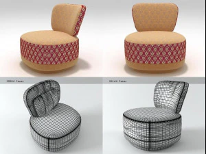 poltrona juju - cole&ccedil;&atilde;o sushi by moroso Modelo 3D