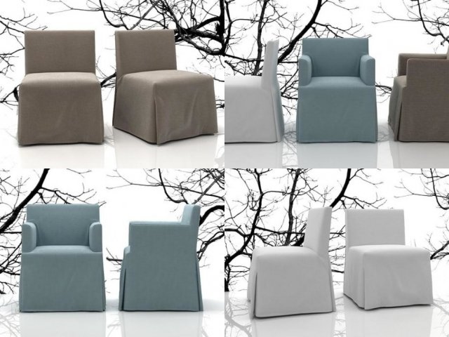 velvet due by poliform 3D Model .c4d .max .obj .3ds .fbx .stl .blend 