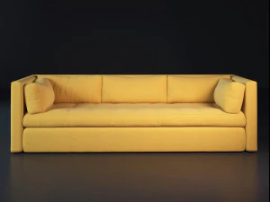 hackney 3-seater sofa by hay 3D Model