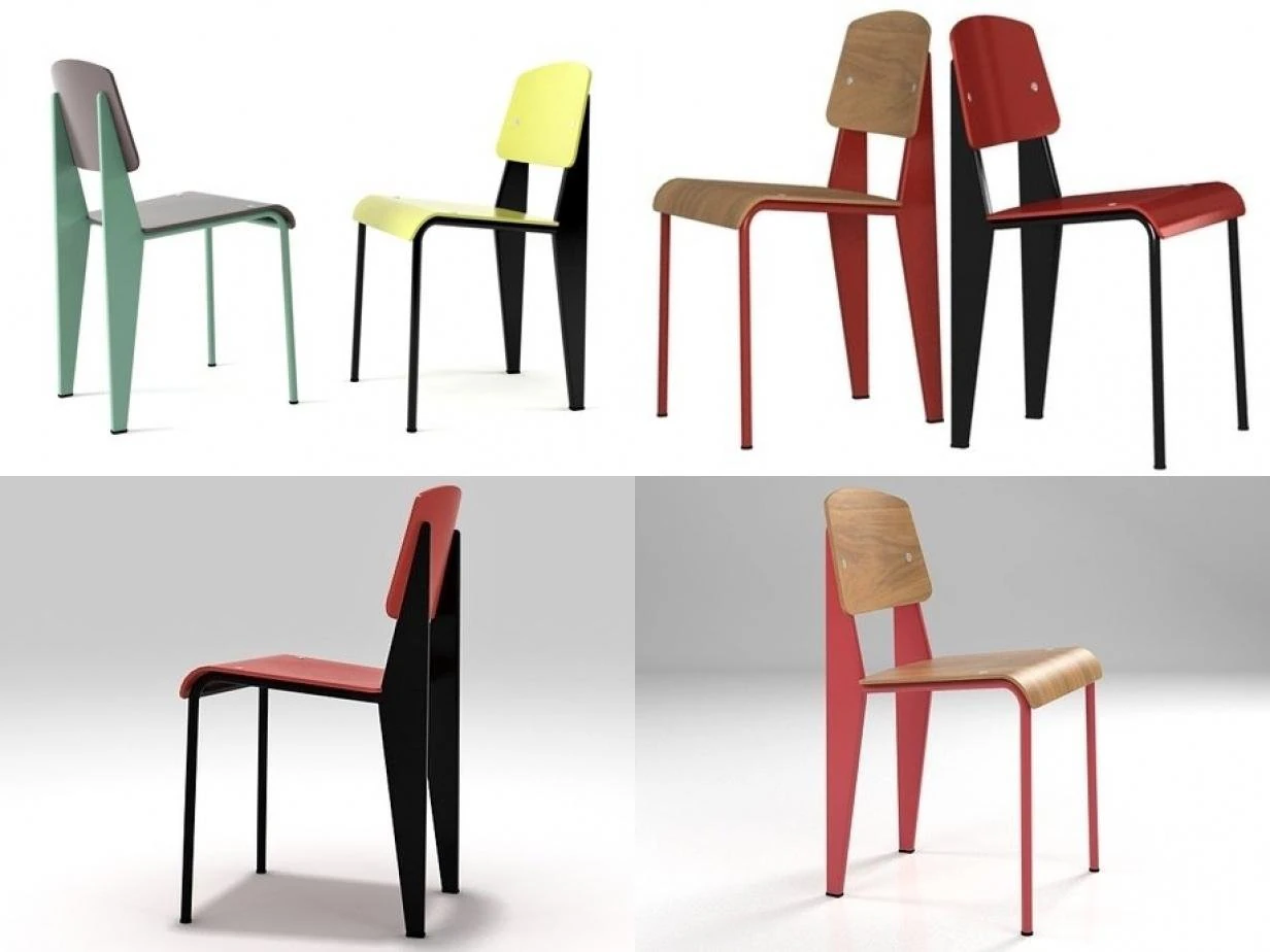 standard chair by vitra 3D Model .c4d .max .obj .3ds .fbx .stl .blend 