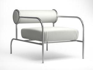 sofa with arms by cappellini Modèle 3D