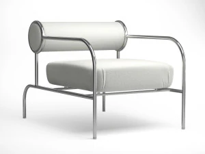 sofa with arms by cappellini 3D Model