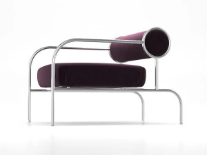 sofa with arms by cappellini 3D Model