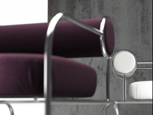 sofa with arms by cappellini Modèle 3D