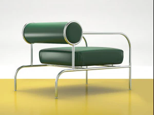 sofa with arms by cappellini 3D Model